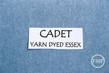 Load image into Gallery viewer, CADET Yarn Dyed Essex, Linen and Cotton Blend Fabric from Robert Kaufman, E064-1058 CADET

