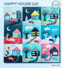 Load image into Gallery viewer, Happy House Cat Quilt Kit, Uppercase Circular Logic, Janine Vangool, Windham Fabrics, 100% Cotton Fabric, 43107QK
