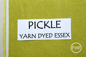 PICKLE Yarn Dyed Essex, Linen and Cotton Blend Fabric from Robert Kaufman, E064-480 PICKLE