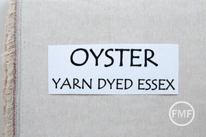 OYSTER Yarn Dyed Essex, Linen and Cotton Blend Fabric from Robert Kaufman, E064-1268 OYSTER