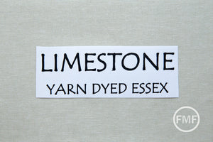 LIMESTONE Yarn Dyed Essex, Linen and Cotton Blend Fabric from Robert Kaufman, E064-478 LIMESTONE