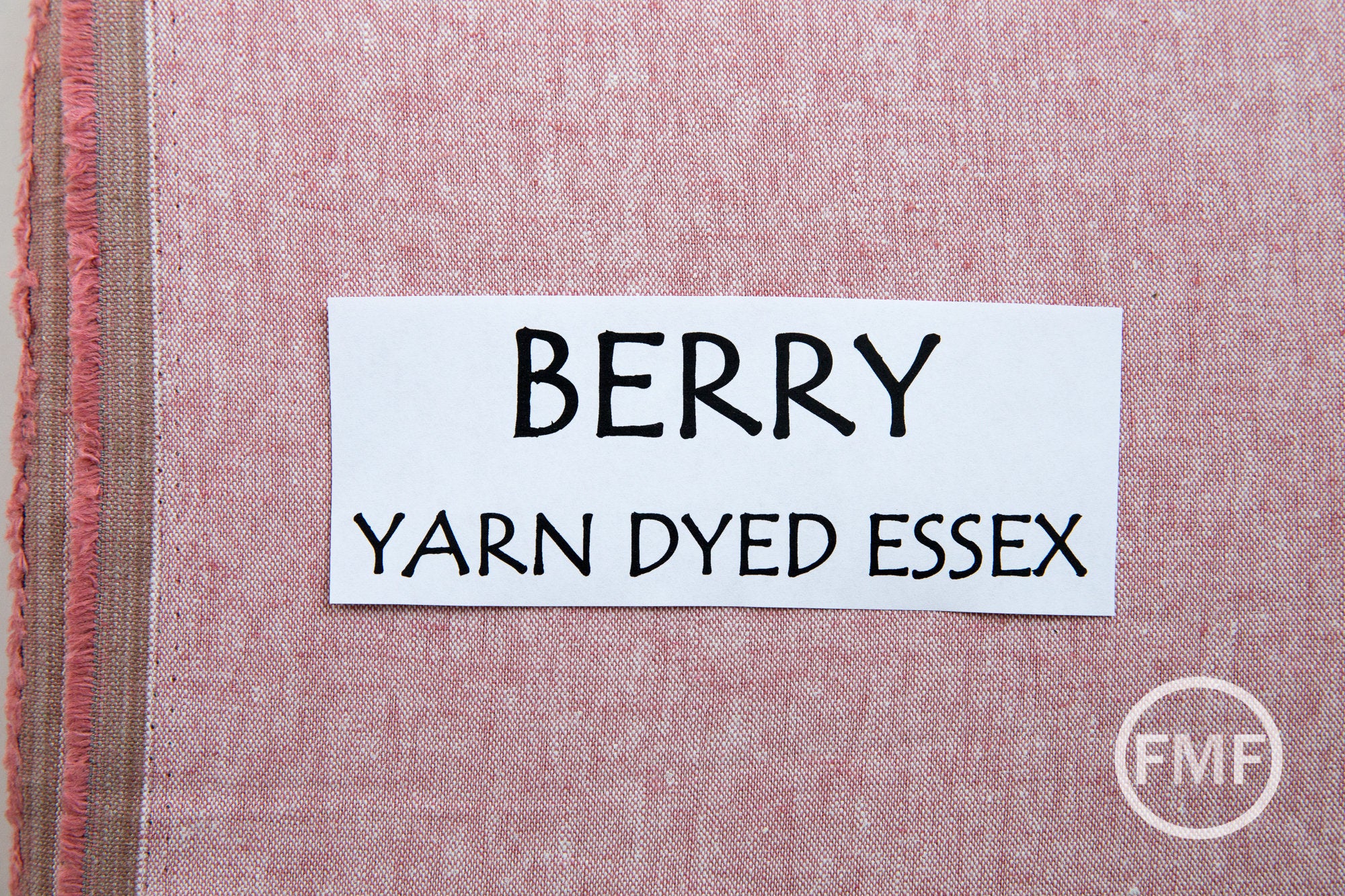 BERRY Yarn Dyed Essex, Linen and Cotton Blend Fabric from Robert Kaufman, E064-1016 BERRY