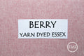 BERRY Yarn Dyed Essex, Linen and Cotton Blend Fabric from Robert Kaufman, E064-1016 BERRY
