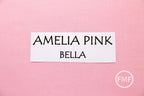 Amelia Pink Bella Cotton Solid Fabric from Moda, 9900 166