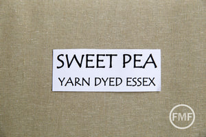 SWEET PEA Yarn Dyed Essex, Linen and Cotton Blend Fabric from Robert Kaufman, E064-201 Sweet Pea