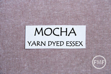 Load image into Gallery viewer, MOCHA Yarn Dyed Essex, Linen and Cotton Blend Fabric from Robert Kaufman, E064-1237 MOCHA
