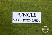 Load image into Gallery viewer, JUNGLE Yarn Dyed Essex, Linen and Cotton Blend Fabric from Robert Kaufman, E064-147 JUNGLE
