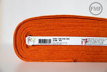 Load image into Gallery viewer, FLAME Yarn Dyed Essex, Linen and Cotton Blend Fabric from Robert Kaufman, E064-323 FLAME
