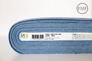 CADET Yarn Dyed Essex, Linen and Cotton Blend Fabric from Robert Kaufman, E064-1058 CADET