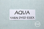 AQUA Yarn Dyed Essex, Linen and Cotton Blend Fabric from Robert Kaufman, E064-1005 AQUA