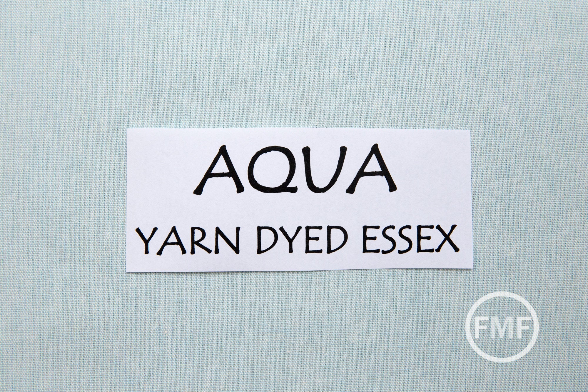 AQUA Yarn Dyed Essex, Linen and Cotton Blend Fabric from Robert Kaufman, E064-1005 AQUA