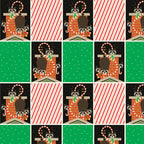 Charley Harper Holidays Chimney Capers, 100% GOTS-Certified Organic Cotton Poplin, Birch Fabrics, CHX-08