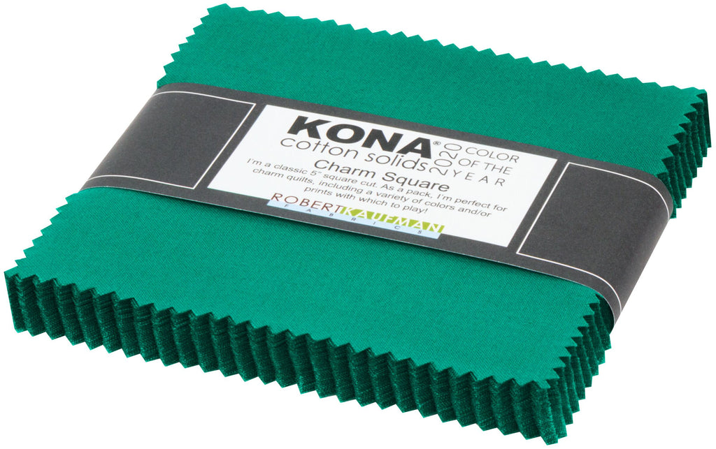 Enchanted Kona Cotton Color of the Year 2020, Five Inch Charm Squares, Robert Kaufman, 100% Cotton Fabric Charm Pack, CHS-848-42