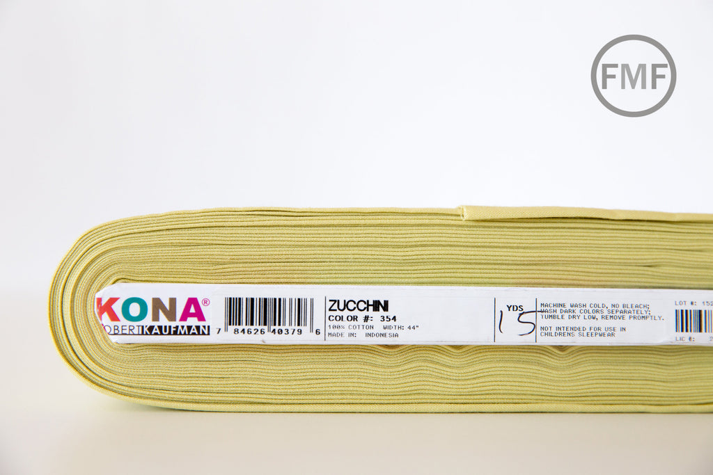 Zucchini Kona Cotton Solid Fabric from Robert Kaufman, K001-354