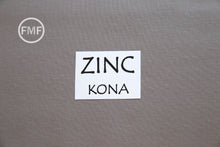 Load image into Gallery viewer, Zinc Kona Cotton Solid Fabric from Robert Kaufman, K001-859
