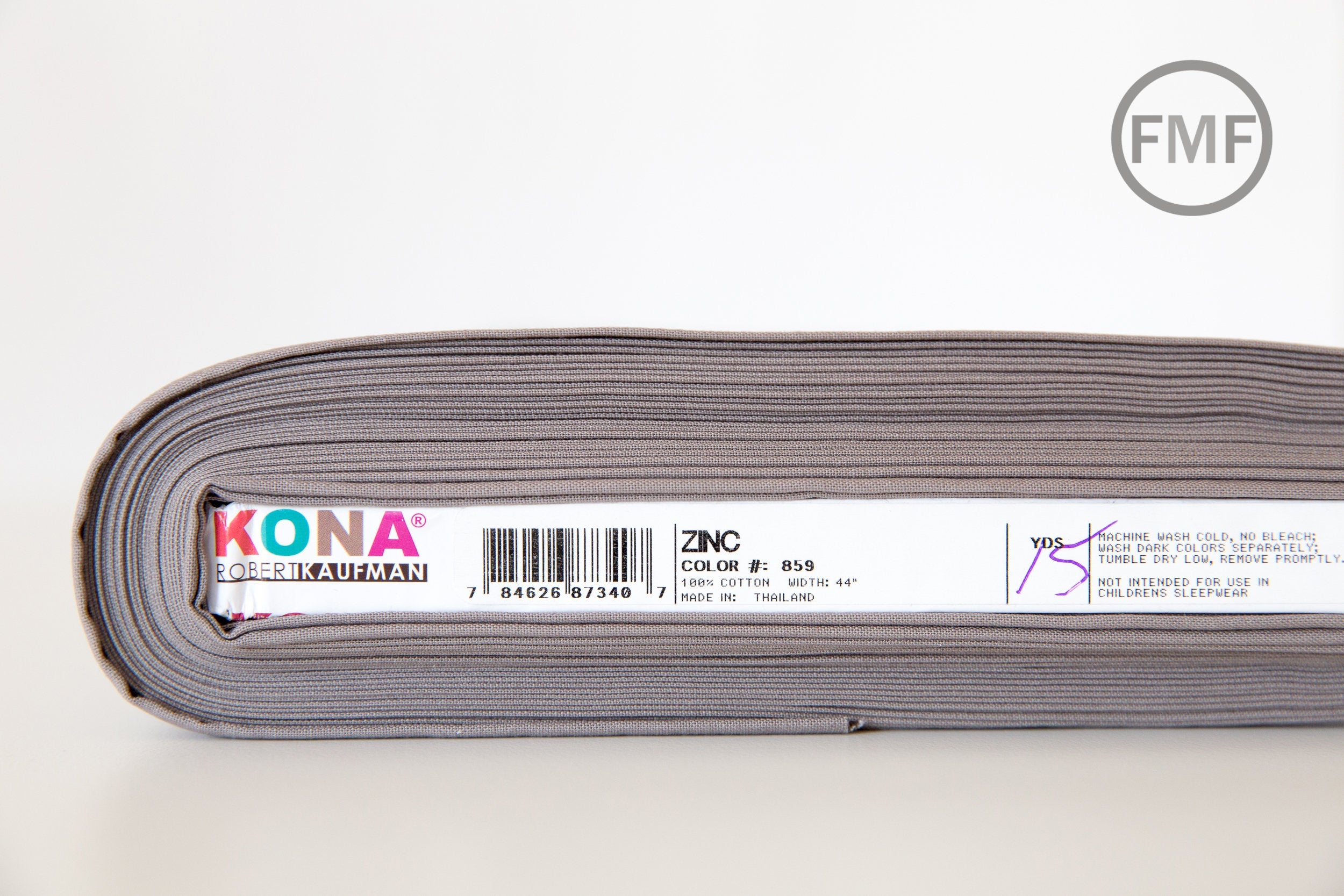 Zinc Kona Cotton Solid Fabric from Robert Kaufman, K001-859