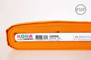 Saffron Kona Cotton Solid Fabric from Robert Kaufman, K001-1320