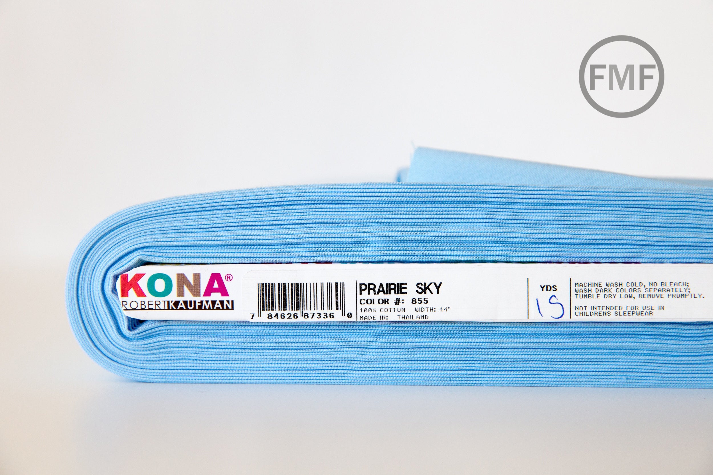 Prairie Sky Kona Cotton Solid Fabric from Robert Kaufman, K001-855
