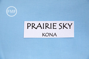 Prairie Sky Kona Cotton Solid Fabric from Robert Kaufman, K001-855