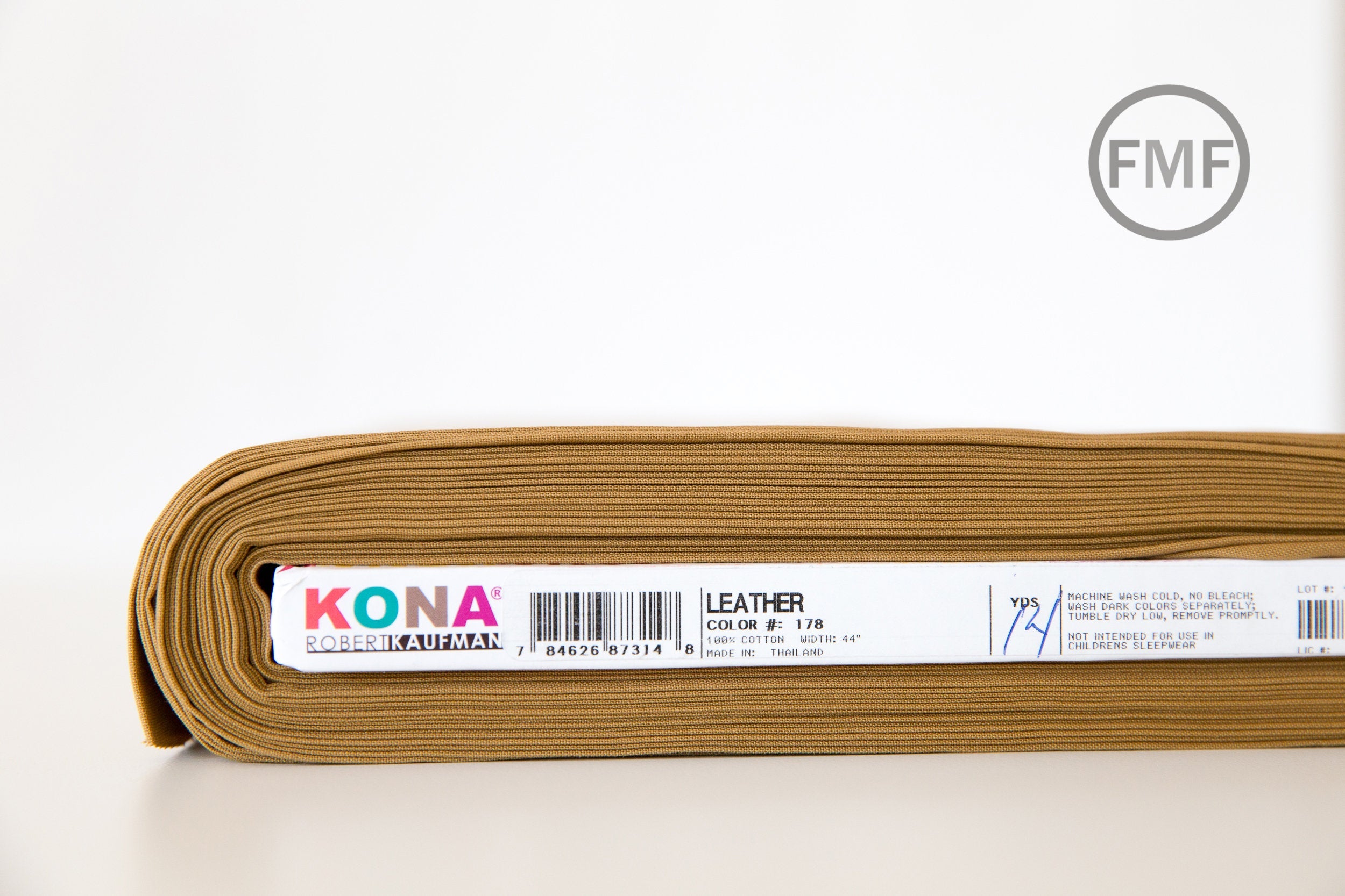 Leather Kona Cotton Solid Fabric from Robert Kaufman, K001-178