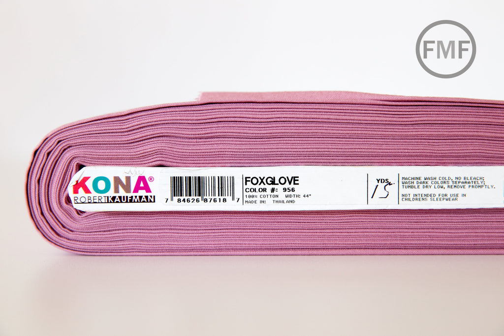 Foxglove Kona Cotton Solid Fabric from Robert Kaufman, K001-956