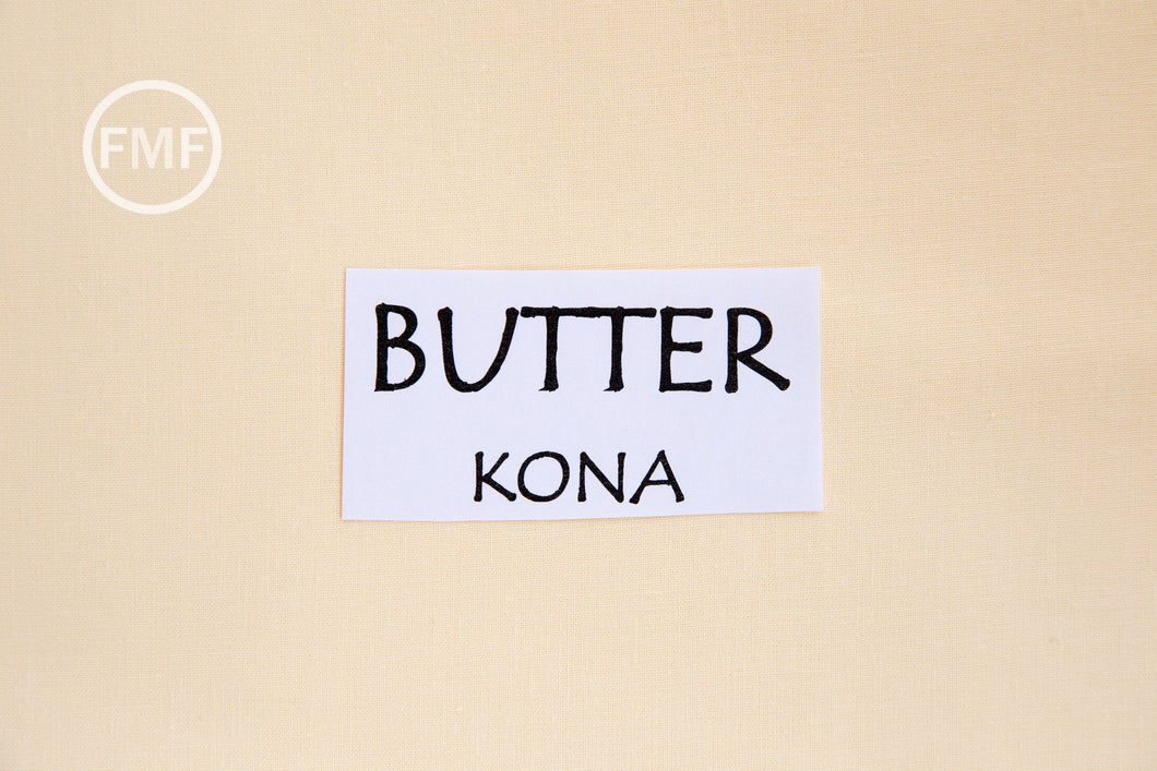 Butter Kona Cotton Solid Fabric from Robert Kaufman, K001-1055