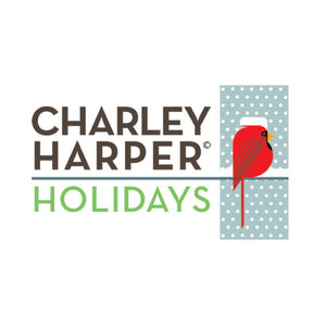 Charley Harper Holidays Gift Rapt, 100% GOTS-Certified Organic Cotton Poplin, Birch Fabrics, CHX-07