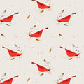 Charley Harper Holidays Berry Feast, 100% GOTS-Certified Organic Cotton Poplin, Birch Fabrics, CHX-01
