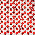 Charley Harper Holidays Cardinal Stagger, 100% GOTS-Certified Organic Cotton Poplin, Birch Fabrics, CH-80