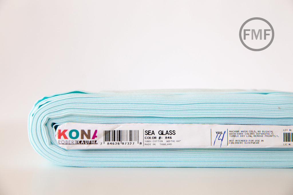 Sea Glass Kona Cotton Solid Fabric from Robert Kaufman, K001-846