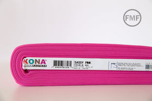 Sassy Pink Kona Cotton Solid Fabric from Robert Kaufman, K001-845