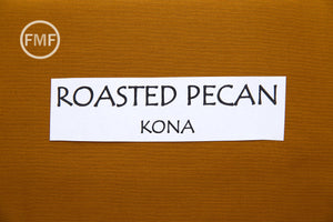 Roasted Pecan Kona Cotton Solid Fabric from Robert Kaufman, K001-857