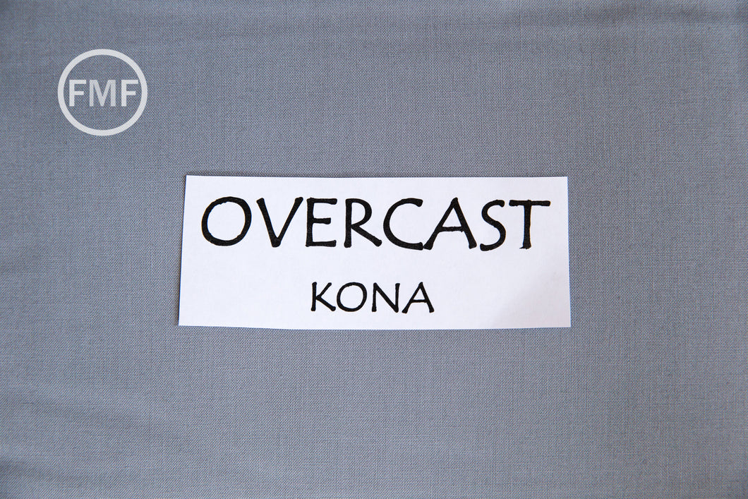 Overcast Kona Cotton Solid Fabric from Robert Kaufman, K001-854