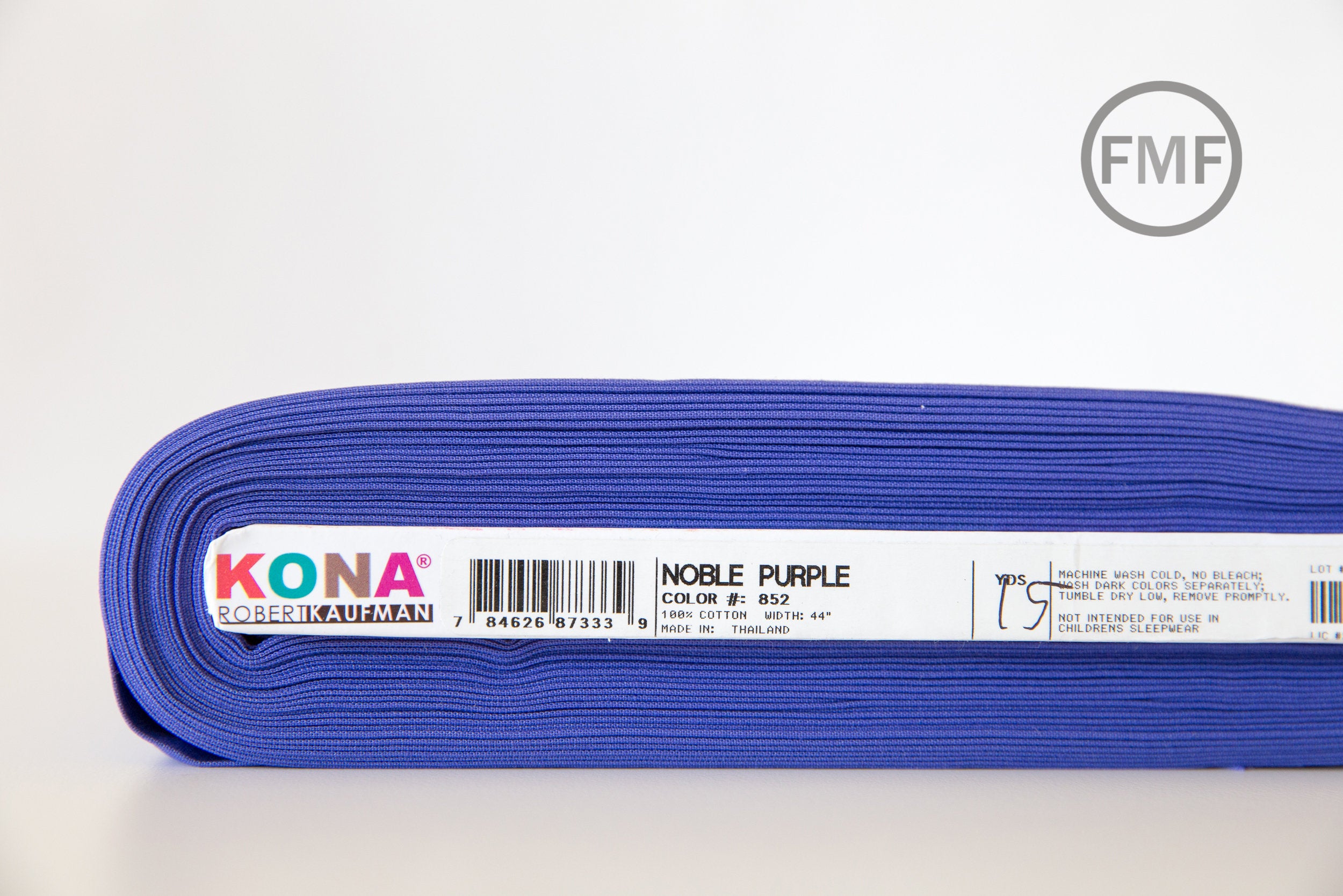 Noble Purple Kona Cotton Solid Fabric from Robert Kaufman, K001-852