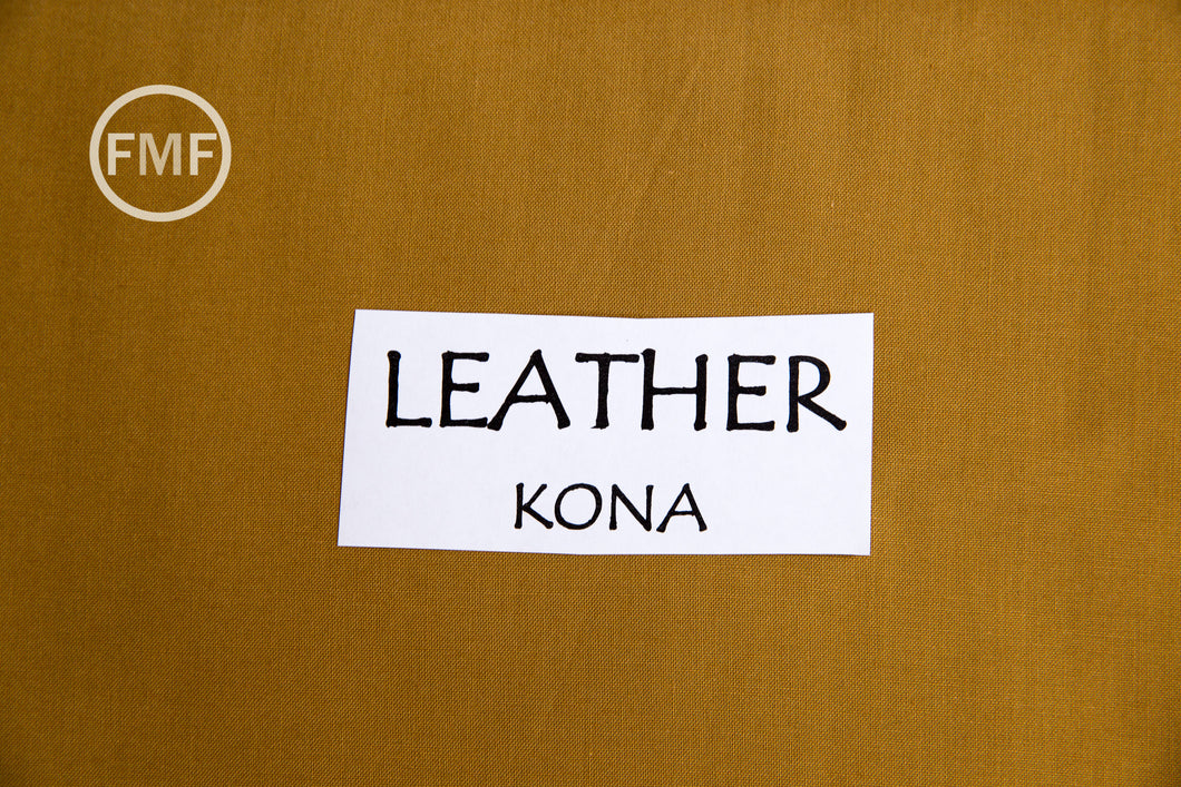 Leather Kona Cotton Solid Fabric from Robert Kaufman, K001-178