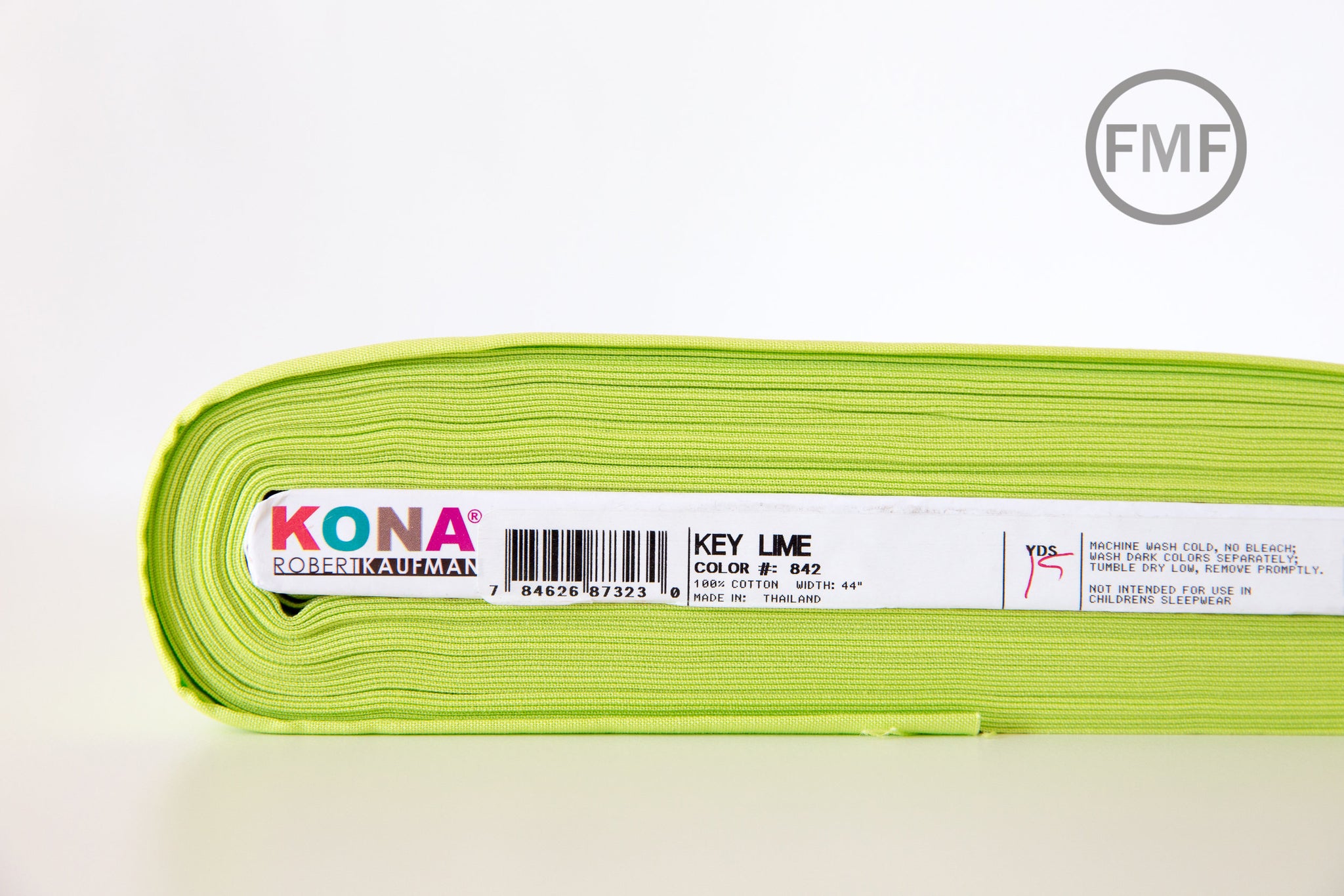 Kona Cotton Fabric by the Yard 842 Key Lime 