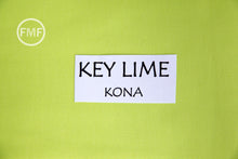 Load image into Gallery viewer, Key Lime Kona Cotton Solid Fabric from Robert Kaufman, K001-842
