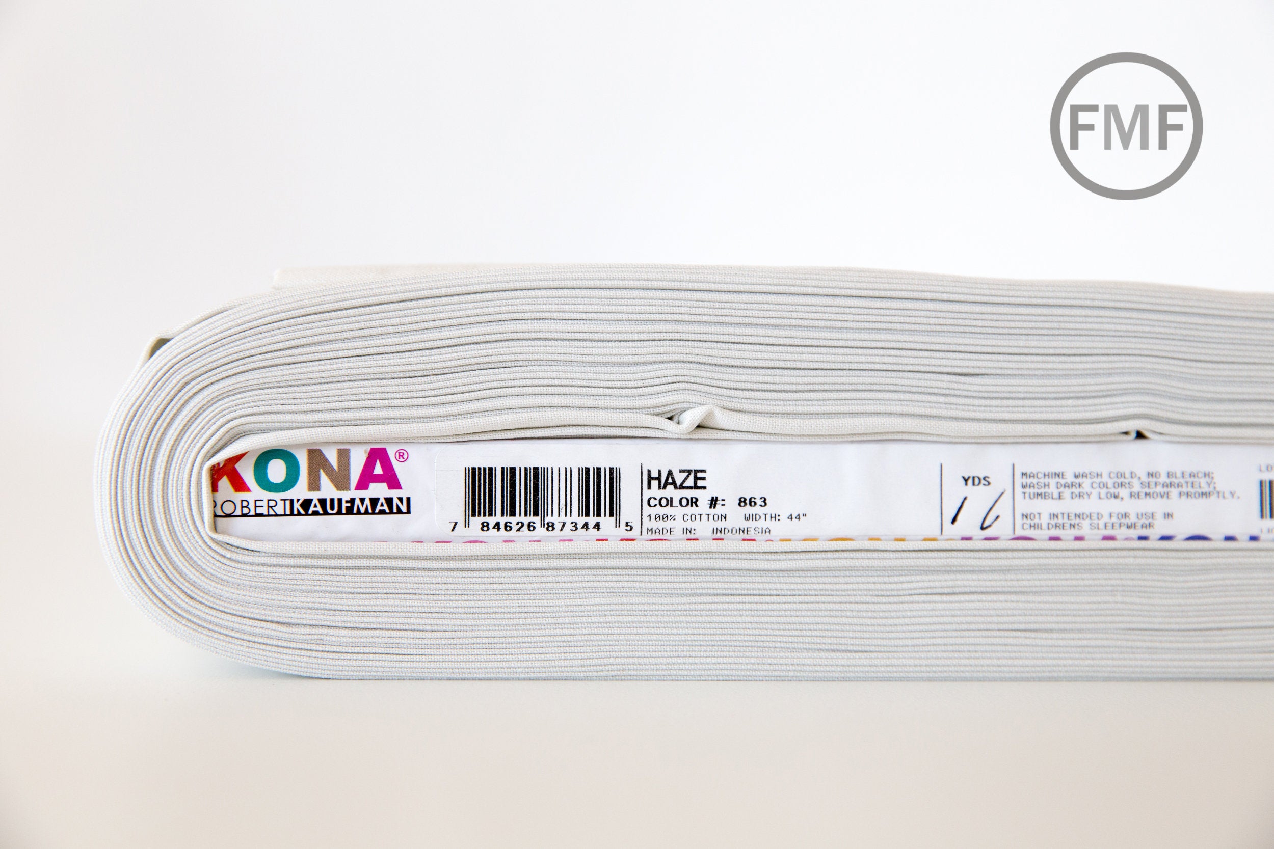 Haze Kona Cotton Solid Fabric from Robert Kaufman, K001-863