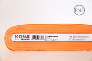 Cantaloupe Kona Cotton Solid Fabric from Robert Kaufman, K001-59