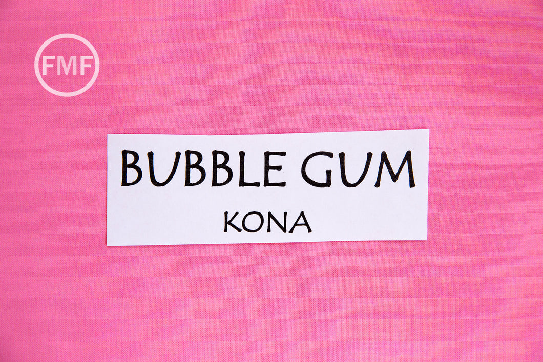 Bubble Gum Kona Cotton Solid Fabric from Robert Kaufman, K001-261
