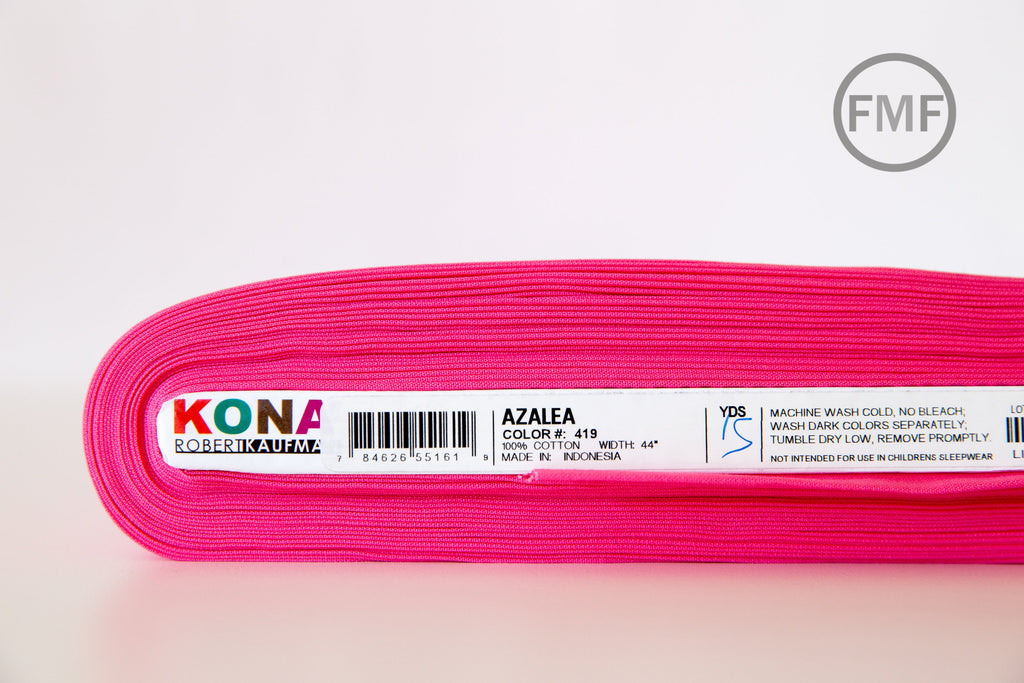 Azalea Kona Cotton Solid Fabric from Robert Kaufman, K001-419