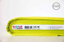 Load image into Gallery viewer, Acid Lime Kona Cotton Solid Fabric from Robert Kaufman, K001-860
