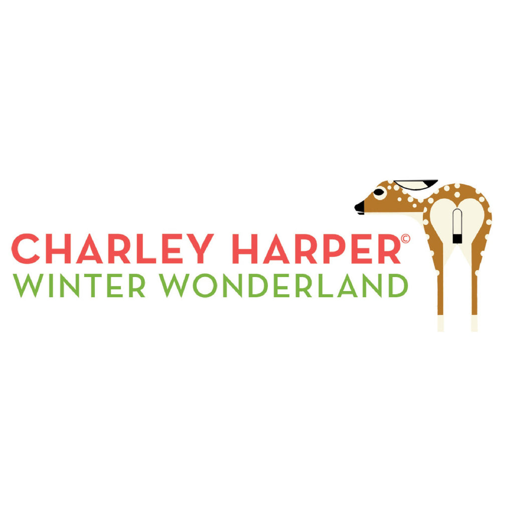 Charley Harper Winter Wonderland White Breasted Nuthatch 2, 100% GOTS-Certified Organic Cotton Poplin, Birch Fabrics, CH-130