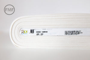 Linen Essex Canvas, Linen and Cotton Blend Fabric from Robert Kaufman, E119-308 LINEN