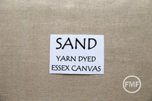 Load image into Gallery viewer, Sand Yarn Dyed Essex Canvas, Linen and Cotton Blend Fabric from Robert Kaufman, E120-1323 SAND
