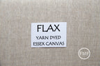 Flax Yarn Dyed Essex Canvas, Linen and Cotton Blend Fabric from Robert Kaufman, E120-1143 FLAX