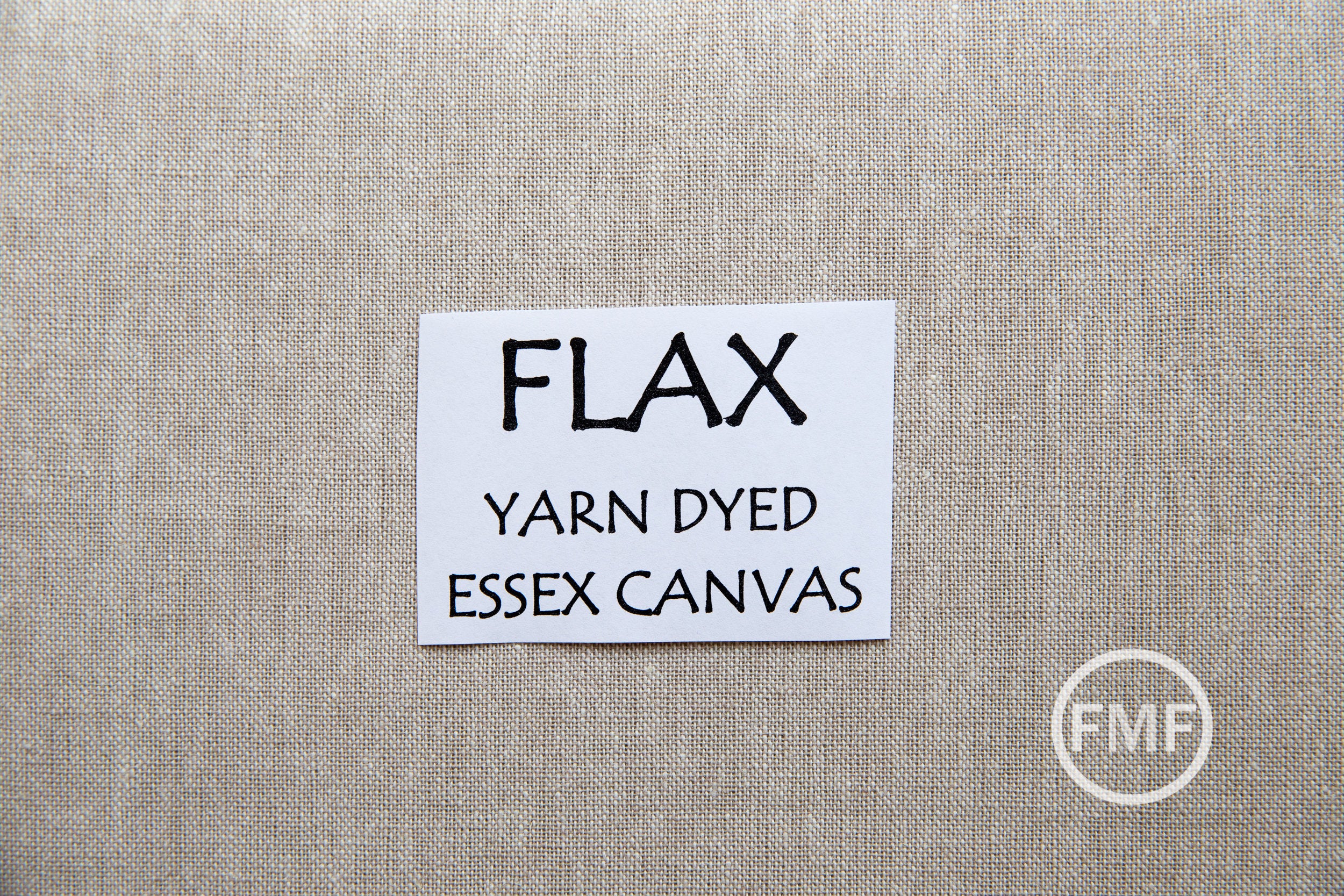 Flax Yarn Dyed Essex Canvas, Linen and Cotton Blend Fabric from Robert Kaufman, E120-1143 FLAX
