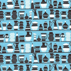 Cut Out and Keep Pots and Jugs, Heather Moore, Skinny Laminx, 100% Organic Cotton, Cloud9 Fabrics