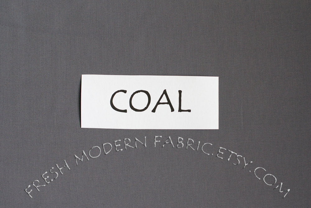 Coal Kona Cotton Solid Fabric from Robert Kaufman, K001-1080