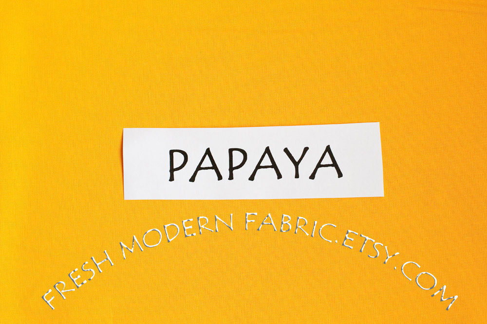 Papaya Kona Cotton Solid Fabric from Robert Kaufman, K001-149